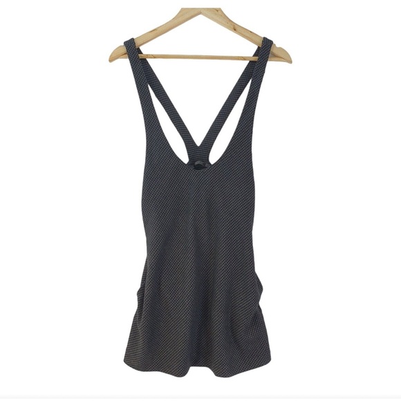 Zara pinafore Dress with tight houndstooth print. Women’s size medium - Picture 1 of 8